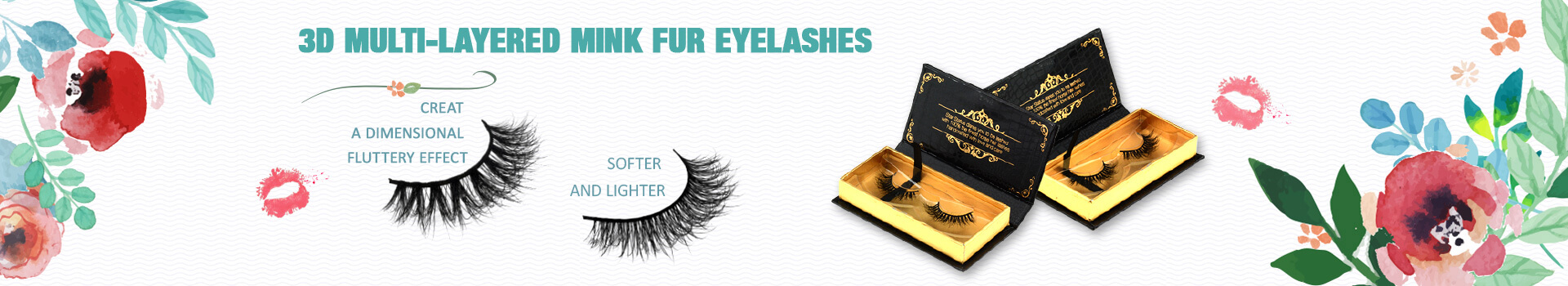 3D Flerskikts Mink Fur Eyelashes MV46